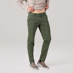 LIVING CRAFTS Paul | Pantalons Chino Lierre Fonce Online