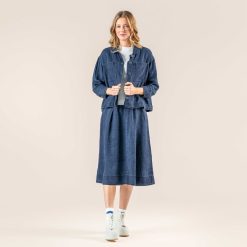 LIVING CRAFTS Rabea | Jupe Bleu Indigo Online