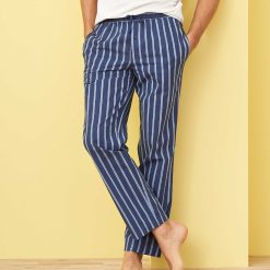 LIVING CRAFTS Clemens | Pantalon De Nuit Marine/Azur Online