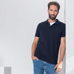 LIVING CRAFTS Kenley | Chemise Polo Bleu D'Encre New