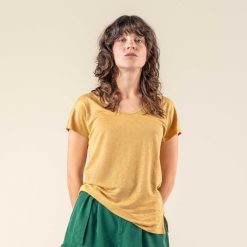 LIVING CRAFTS Robinier | T-Shirt Ocre Wholesale