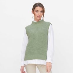 LIVING CRAFTS Nira | Gilet Vert Brumeux Clearance