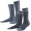 LIVING CRAFTS Arni | Chaussettes, Paquet De 2 Bleu Infini/Melange Skyway Best