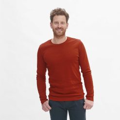 LIVING CRAFTS Leandro | Chemise A Manches Longues Brique Brulee Online