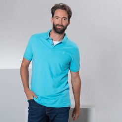 LIVING CRAFTS Kenley | Chemise Polo Turquoise Hot