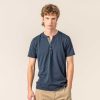 LIVING CRAFTS Othello | T-Shirt Henley Minuit Wholesale