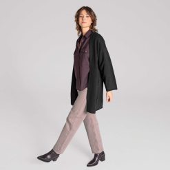 LIVING CRAFTS Histoire Vraie Aniek | Cardigan Long Noir Casse Online