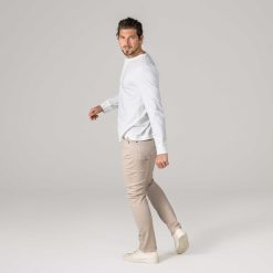 LIVING CRAFTS Paul | Chemise Henley Ecru Clearance