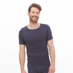 LIVING CRAFTS Jacob | Chemise A Manches Courtes Graphite Marine Clearance