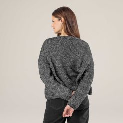 LIVING CRAFTS Palila | Cardigan Noir/Creme Clearance