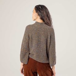 LIVING CRAFTS Padme | Pull-Over Bleu Encre/Rouille New