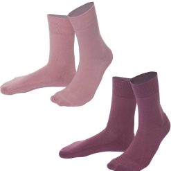 LIVING CRAFTS Mabel | Chaussettes, Paquet De 2 Rose Poussiereuse Best