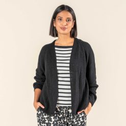 LIVING CRAFTS Olivia | Cardigan Noir Hot