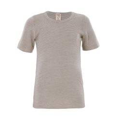 LIVING CRAFTS Artisanat Vivant | Chemise A Manches Courtes Gris/Naturel Raye New