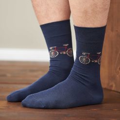 LIVING CRAFTS Falk | Chaussettes, Paquet De 2 Marine/Rosso Clearance