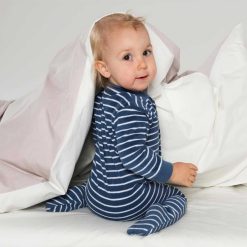 LIVING CRAFTS Abeille | Pyjamas Bleu Jean/Raye Blanc New