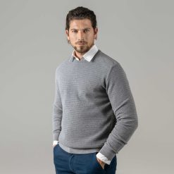 LIVING CRAFTS Pierre | Pull-Over Gris Melange Best