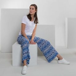 LIVING CRAFTS Malou | Pantalon Bleu Paresseux Wholesale