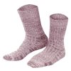 LIVING CRAFTS Jean | Chaussettes Norvegiennes Bordeaux Mouline Clearance