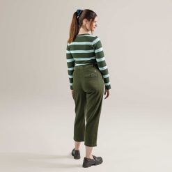 LIVING CRAFTS Phillis | Pantalon Olive Foncee New