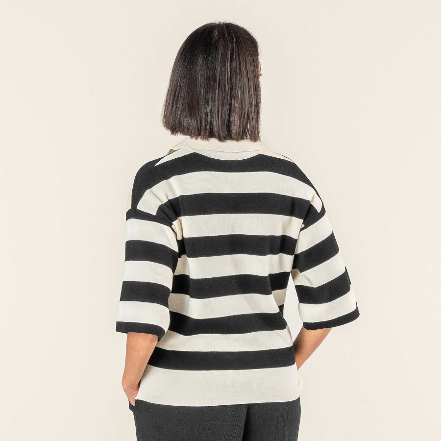 LIVING CRAFTS Romy | Pull-Over Coquillage/Noir Online