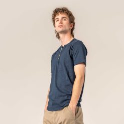 LIVING CRAFTS Othello | T-Shirt Henley Minuit Wholesale