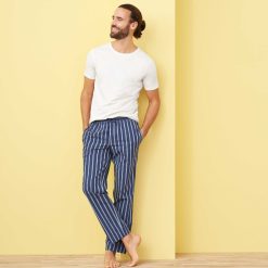 LIVING CRAFTS Clemens | Pantalon De Nuit Marine/Azur Online