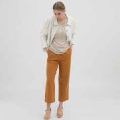 LIVING CRAFTS Odine | Pantalon Ambre Fonce Wholesale