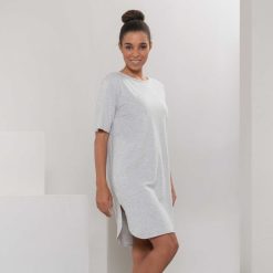 LIVING CRAFTS Berit | Chemise De Nuit Gris Melange Best