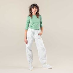 LIVING CRAFTS Regle | Pantalon Blanc Best