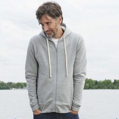 LIVING CRAFTS Cameron | Veste A Capuche Gris Melange Wholesale