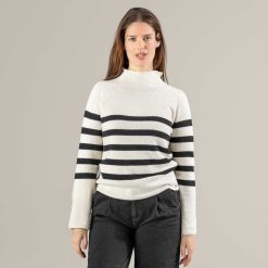 LIVING CRAFTS Paloma | Pull-Over Noir/Creme New