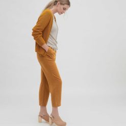 LIVING CRAFTS Odine | Pantalon Ambre Fonce Wholesale