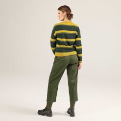 LIVING CRAFTS Paremi | Pull-Over Olive Foncee/Miel Best