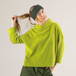 LIVING CRAFTS Penelope | Pull En Polaire Passer Au Vert Clearance