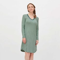 LIVING CRAFTS Diane | Chemise De Nuit Pin Argente / Vert Brumeux Clearance