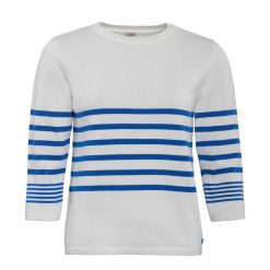 LIVING CRAFTS Romine | Pull-Over Bleu Azur/Blanc Wholesale