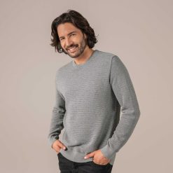 LIVING CRAFTS Pierre | Pull-Over Gris Melange Best