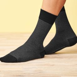 LIVING CRAFTS Arni | Chaussettes, Paquet De 2 Noir/Anthracite Online