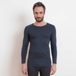 LIVING CRAFTS Johan | Chemise A Manches Longues Graphite Marine New