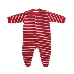 LIVING CRAFTS Abeille | Pyjamas Cerise/Raye Blanc Clearance