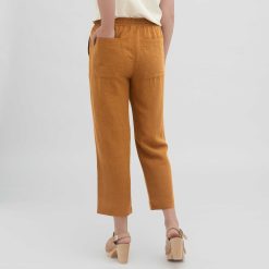 LIVING CRAFTS Odine | Pantalon Ambre Fonce Wholesale