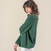 LIVING CRAFTS Olivia | Cardigan Vert Botanique Hot