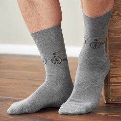 LIVING CRAFTS Falk | Chaussettes, Paquet De 2 Melange Foret Foncee/Gris Pierre Hot