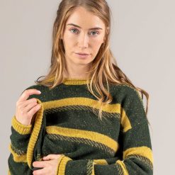 LIVING CRAFTS Paremi | Pull-Over Olive Foncee/Miel Best