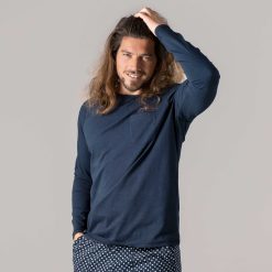 LIVING CRAFTS Felix | Chemise De Nuit Marine New