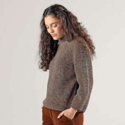 LIVING CRAFTS Padme | Pull-Over Bleu Encre/Rouille New