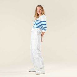 LIVING CRAFTS Regle | Pantalon Blanc Best