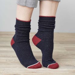 LIVING CRAFTS Lorin | Chaussettes Bleu D'Encre New