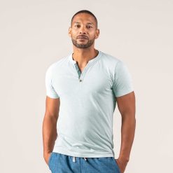 LIVING CRAFTS Othello | T-Shirt Henley Coquille Hot